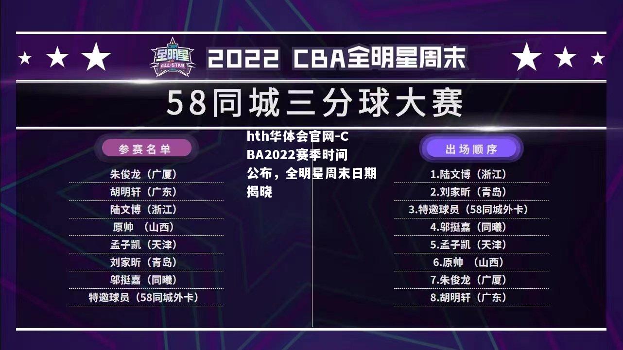 CBA2022赛季时间公布，全明星周末日期揭晓
