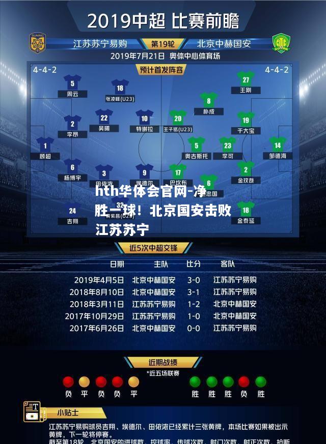 净胜一球！北京国安击败江苏苏宁